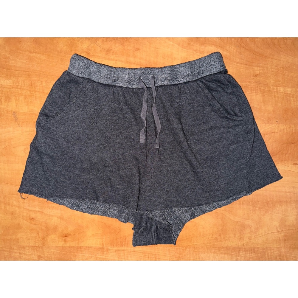 Intimately Free People Charcoal Grey Fleece‎ Lounge Shorts Drawstring Pockets M